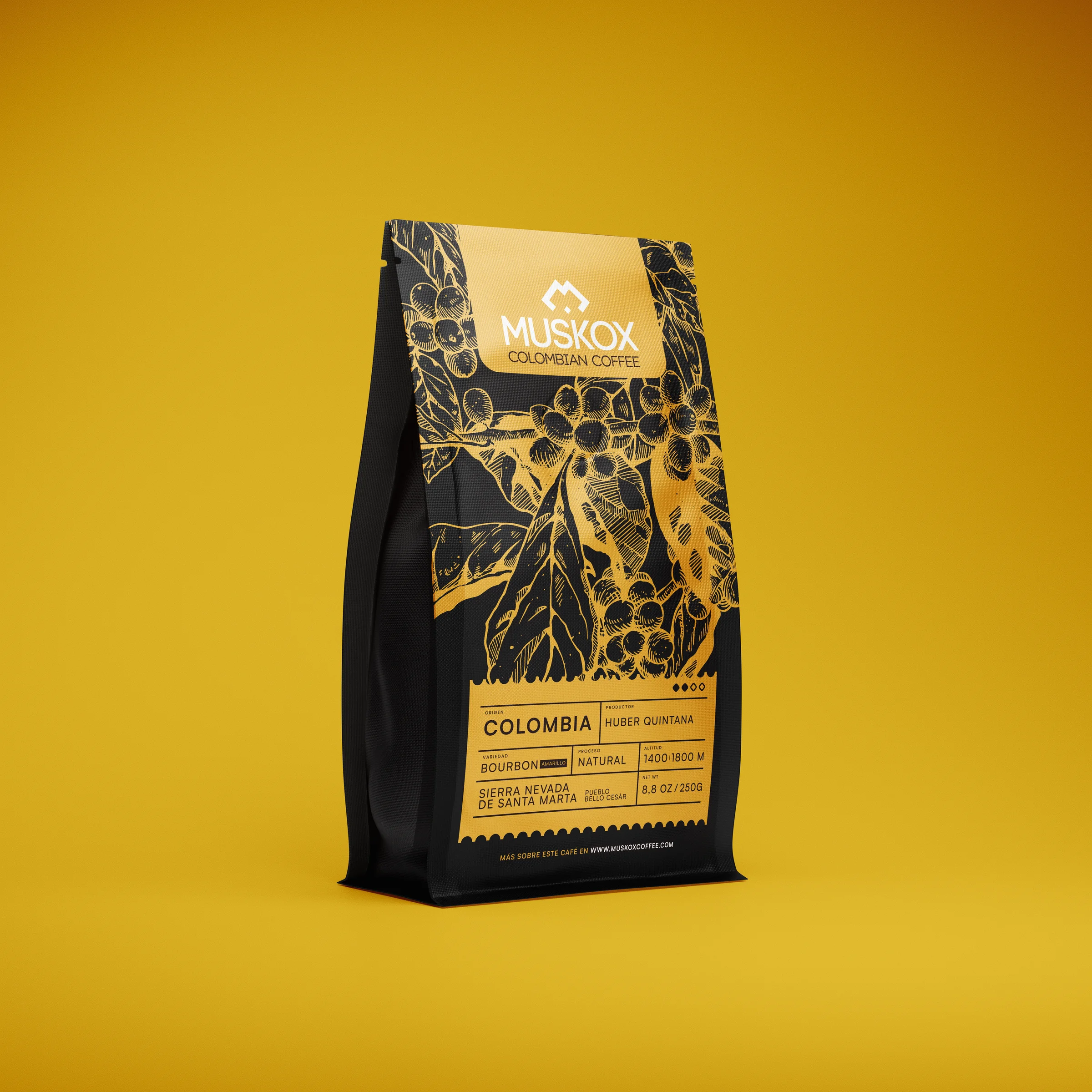 Belo Specialty Coffee · muskox negro frente