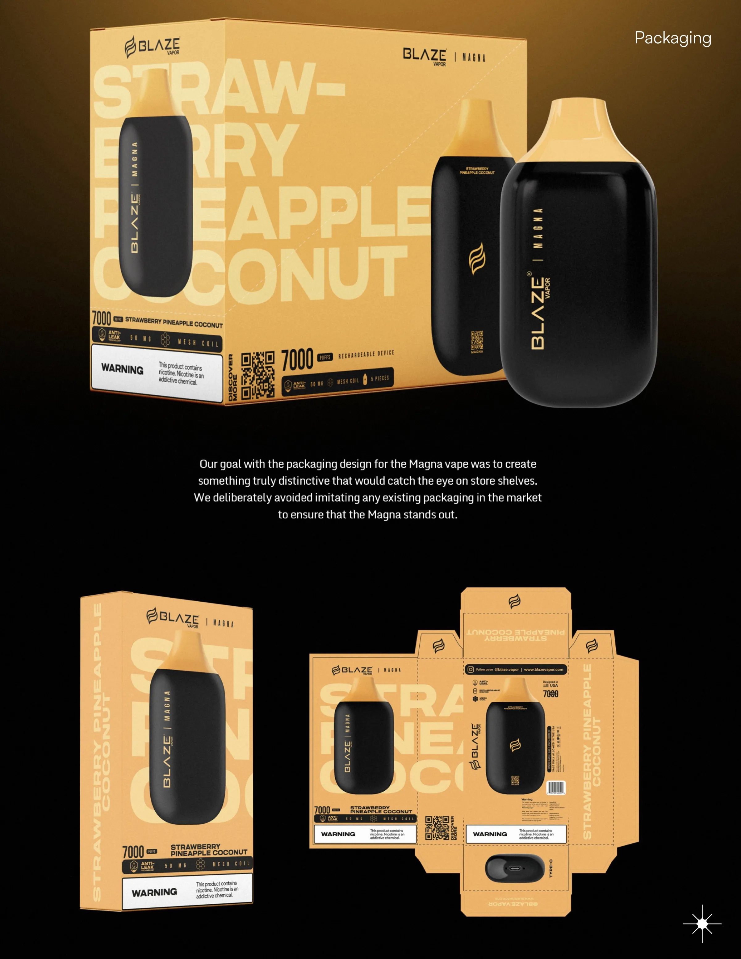 Blaze Vapor Packaging