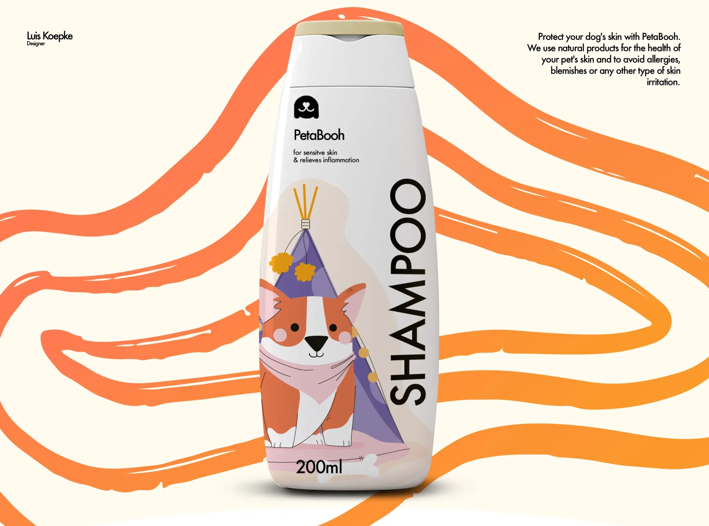 Petabooh shampoo bottle